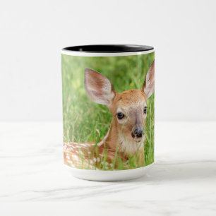 Caneca Retrato de uma Fawn (veado branco)