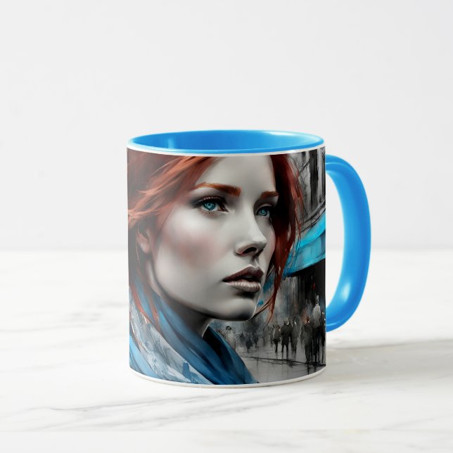 Caneca retrato de uma mulher (Frente Esquerda)
