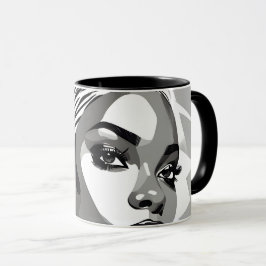 Caneca Retrato de uma mulher negra