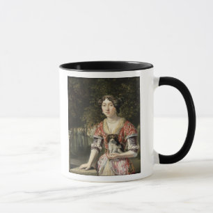 Caneca Retrato de uma senhora Vestir-se um vestido