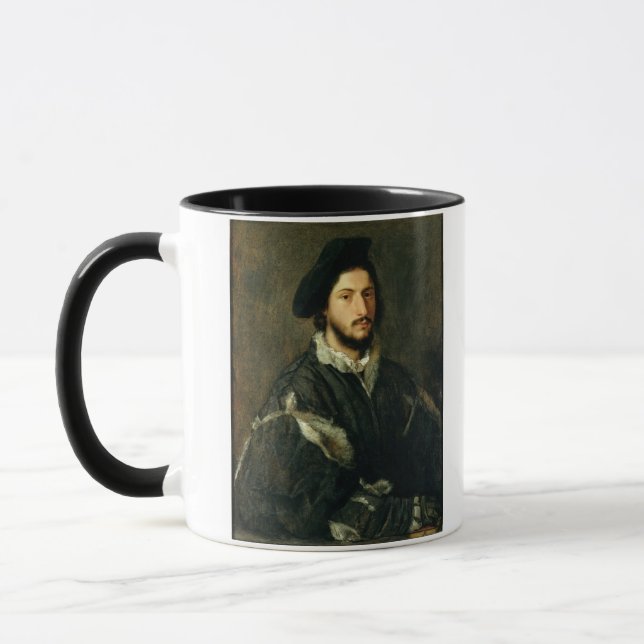 Caneca Retrato de Vincenzo Mosti (óleo em canvas) (Esquerda)