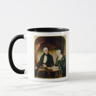 Caneca Retrato de William e de Mary Wordsworth, 1839