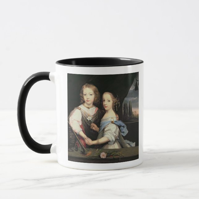 Caneca Retrato de Winston e de Arabella (1648-1730) Churc (Esquerda)