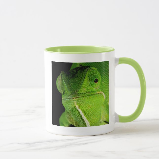 Caneca Retrato do Camaleão-de-pescoço-flap (Direita)