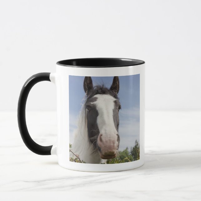 Caneca Retrato do cavalo de Clydesdale (Esquerda)