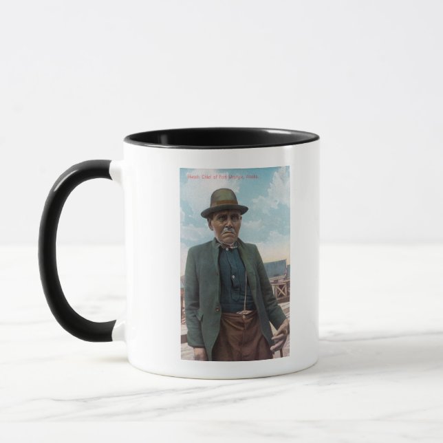 Caneca Retrato do Chefe do Forte Wrangle Slavado (Esquerda)