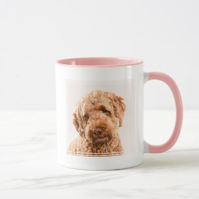 Caneca Retrato do Goldendoodle Studio (Direita)