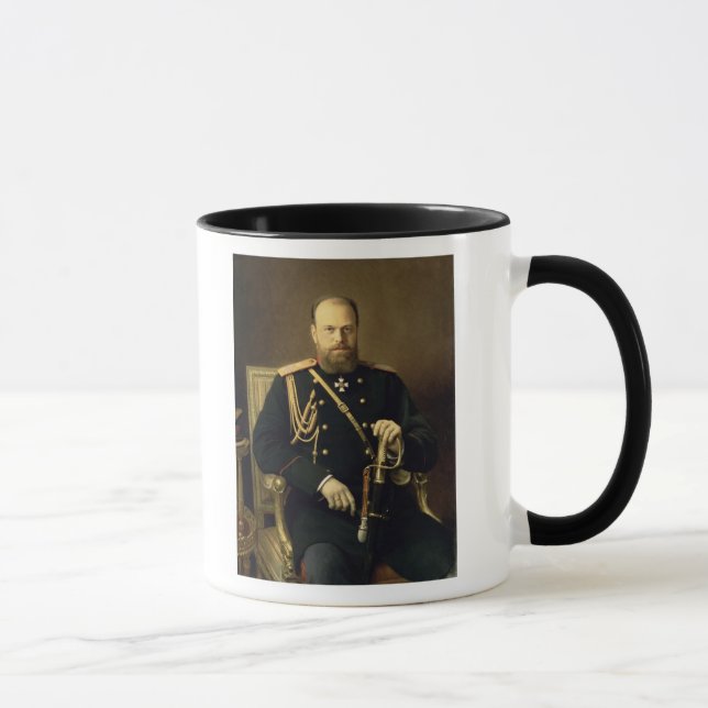 Caneca Retrato do imperador Alexander III 1886 (Direita)