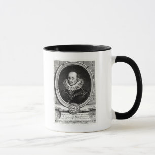 Caneca Retrato do medalhão de Pierre de Bourdeille