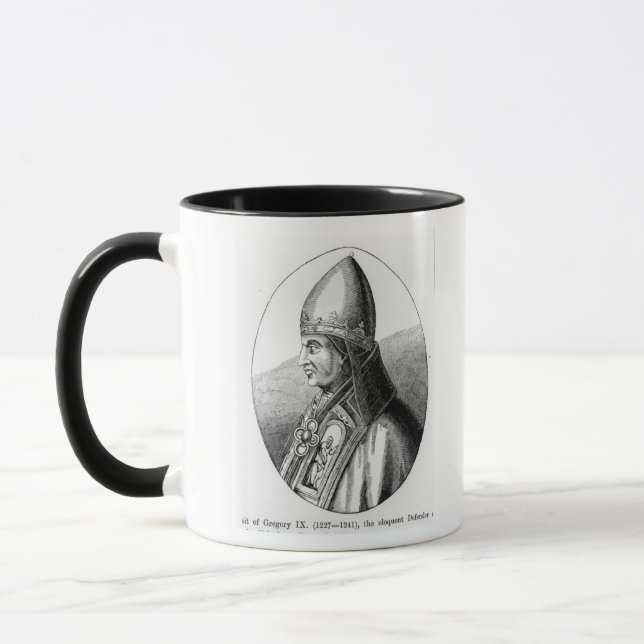 Caneca Retrato do papa Gregory IX (Esquerda)