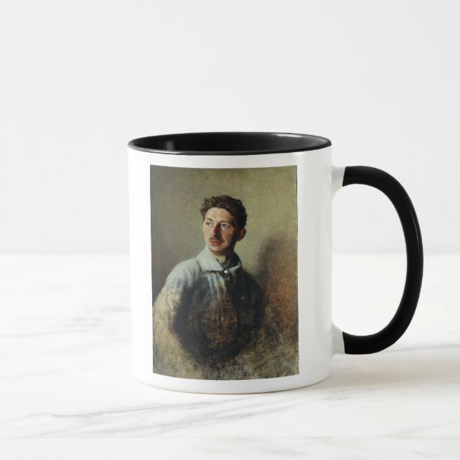 Caneca Retrato do poeta Sergey Gorodetsky 1909 (Direita)