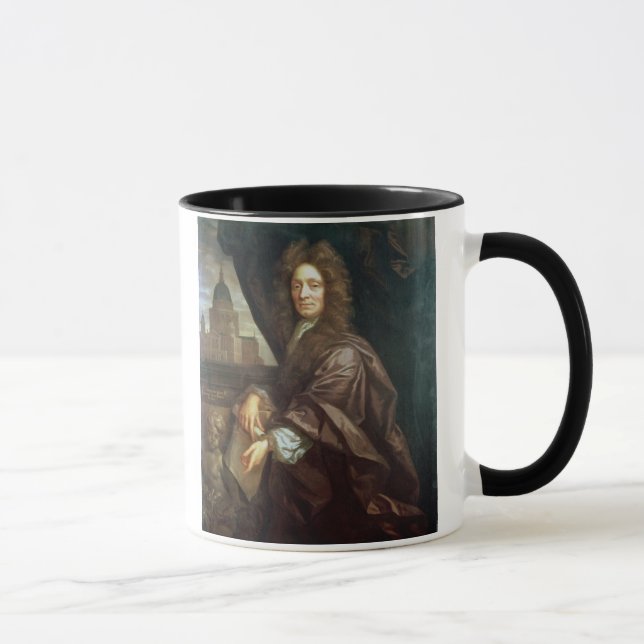 Caneca Retrato do senhor Christopher Wren (óleo em (Direita)