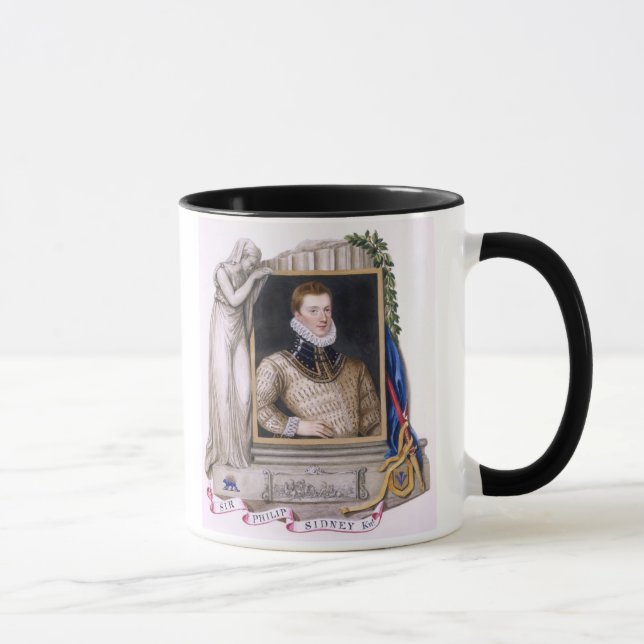 Caneca Retrato do senhor Philip Sidney (1554-86) 'do (Direita)
