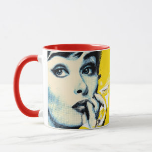 Caneca Retrato duplo em arte pop
