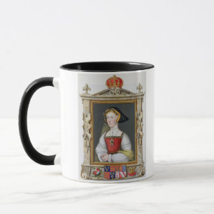 Caneca Retrato rainha de Jane Seymour (c.1509-37) da ó d