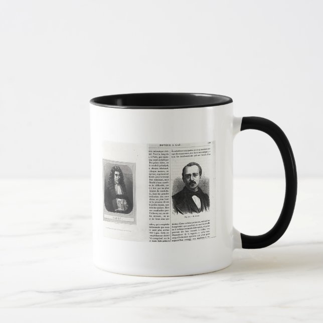 Caneca Retratos de Denis Papin e de Etienne Lenoir (Direita)