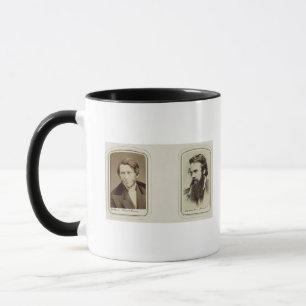 Caneca Retratos de John Ruskin (1819-1900) e de William H