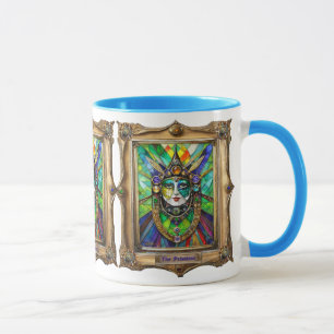 Caneca Retratos do Reino de Mardi Gras - O sacerdote