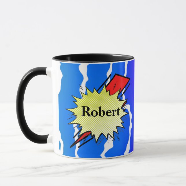 Caneca Retro bubble color comic (Esquerda)