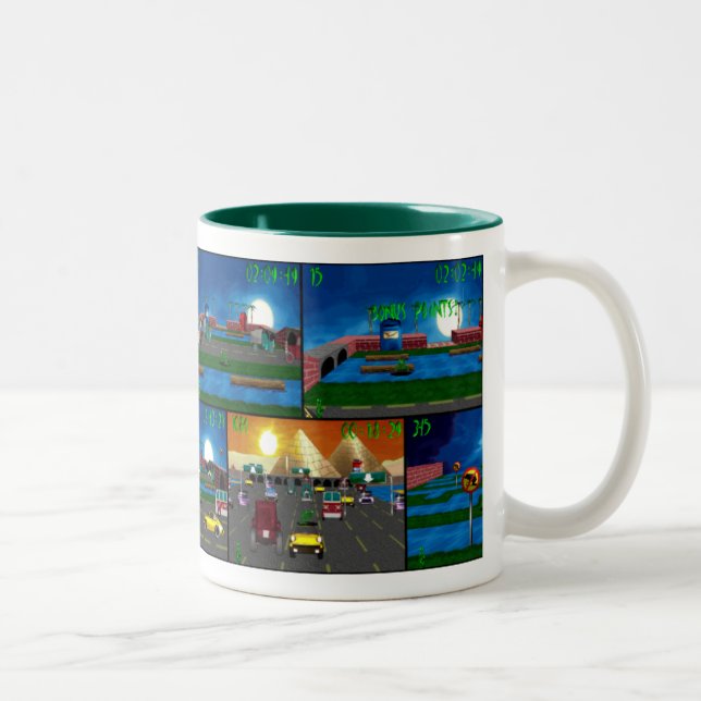 Caneca retro da agitação do sapo (Direita)