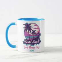 Retro de praia de Miami