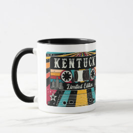 Caneca Retro Estado do Kentucky.