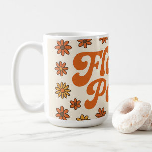 Caneca Retro Flower Power – Xícara de Café Estilo