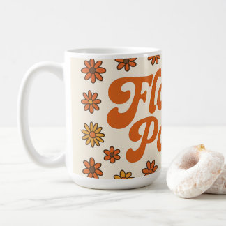 Caneca Retro Flower Power – Xícara de Café Estilo