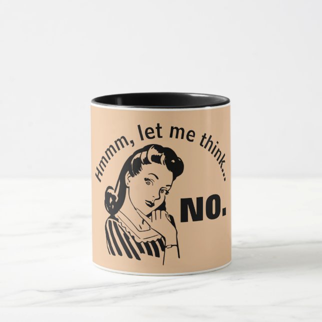 Caneca Retro Funny No Mug (Centro)