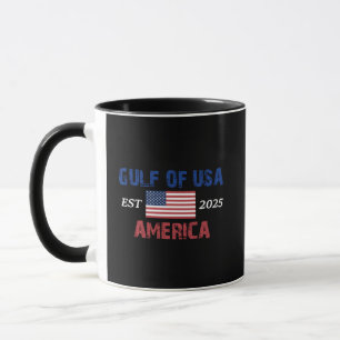 Caneca Retro Golfo Dos EUA América Leste 2025 Bandeira Am