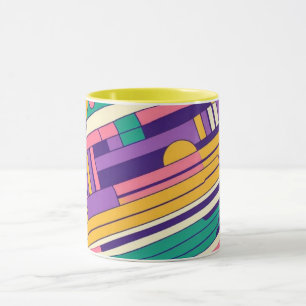 Caneca Retro legal e colorido dos anos 80/90