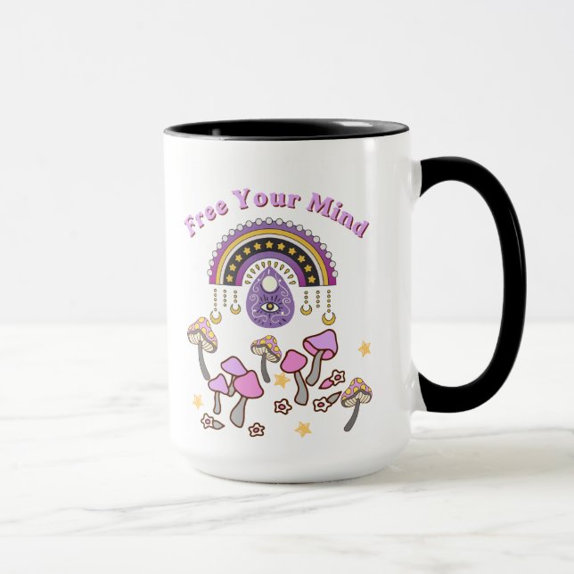 Caneca Retro Libere Sua Mente (Direita)