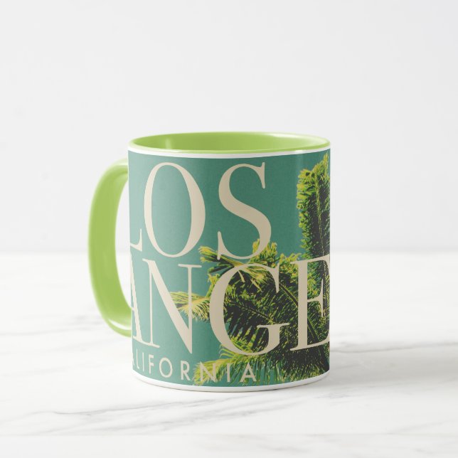 Caneca Retro Los Angeles Mug (Frente Esquerda)