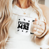 Retro Moderno Futuro Sra. Noivado Coffee Mug