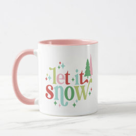 Caneca Retro Pastel Deixe-o nevar