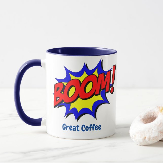 Caneca Retro-Pop Art - Boom Designed (Com Donut)