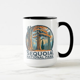 Caneca retro Sequoia National Park Giant Sequoia Trees