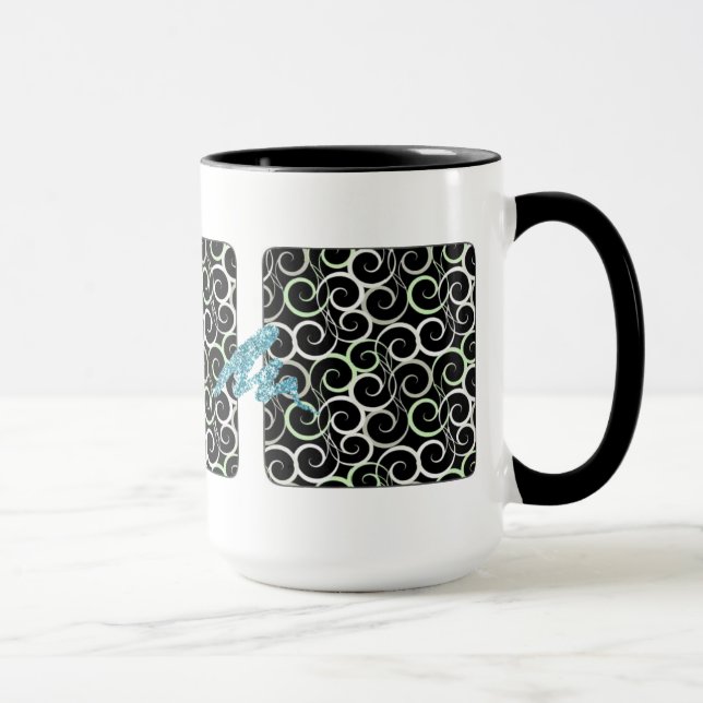 CANECA RETRO SWIRLS DESIGNER COFFEE MUG (Direita)