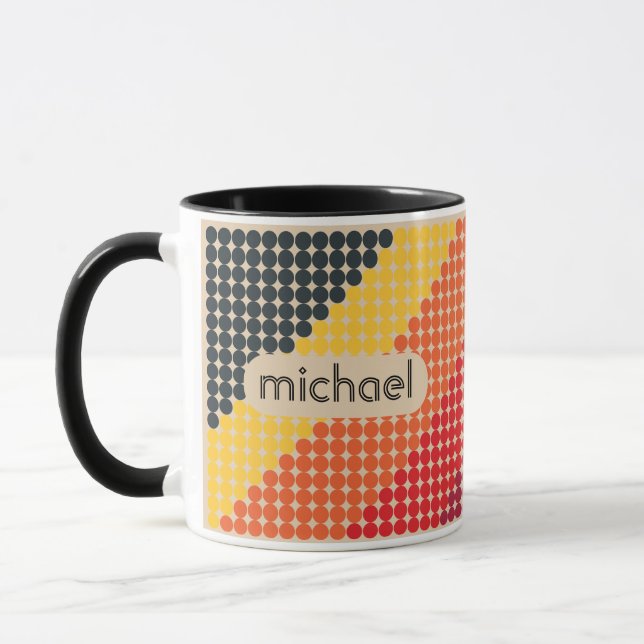 Caneca Retro VHS Bauhaus Small Dots Mug (Esquerda)