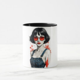 Caneca Retro Vintage Pop Art Mug – 80s 90s Y2K Coffee Cup