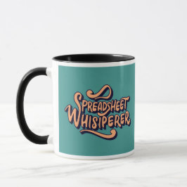 Caneca Retro Vintage Spreadsheet Whisperer Office Humor