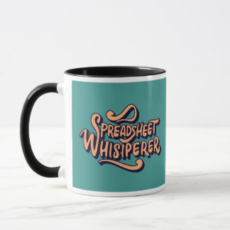 Caneca Retro Vintage Spreadsheet Whisperer Office Humor