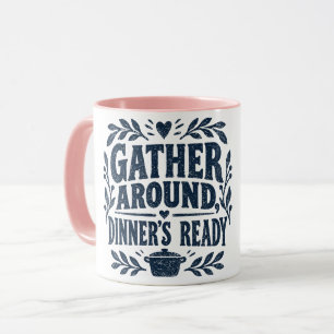 Caneca Reúnem-se, o Jantar está Pronto
