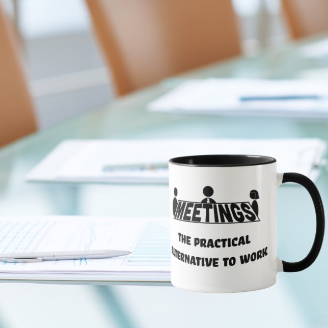 Caneca Reuniões, a alternativa prática ao trabalho (Criador carregado)