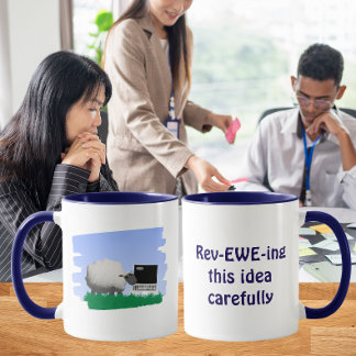 Caneca Rev-ewe-ing This Idea Carefully