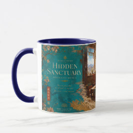 Caneca rezar pela auspiciosidade.