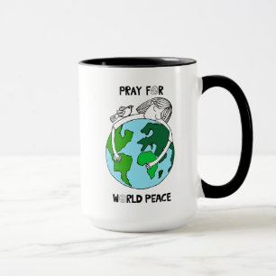 Caneca Reze Pela Paz Mundial