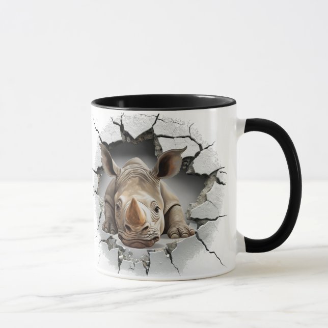 Caneca Rhino saindo da caverna (Direita)