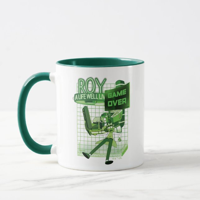 Caneca RICK AND MORTY™ | Roy Uma Vida Bem Vivida (Esquerda)