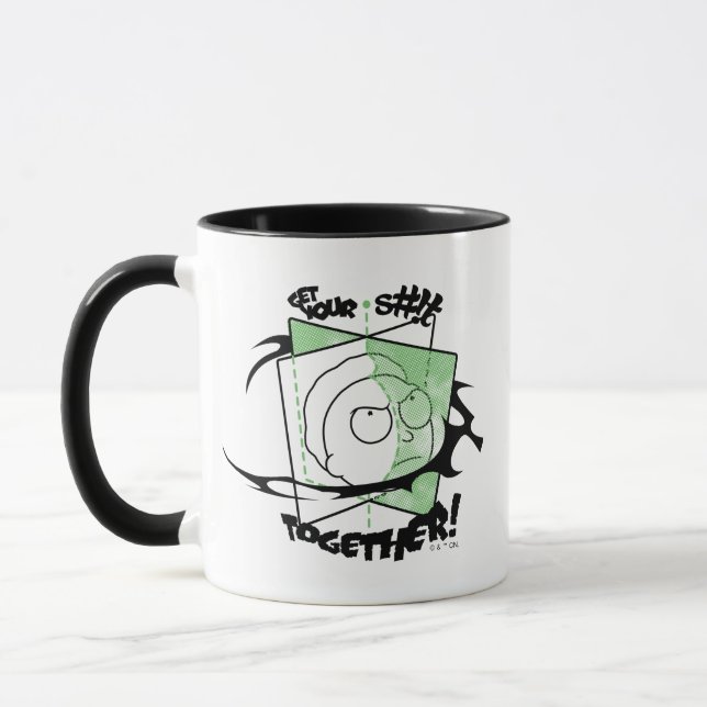 Caneca RICK E MORTY™ | Coloque seu S#!t juntos! (Esquerda)